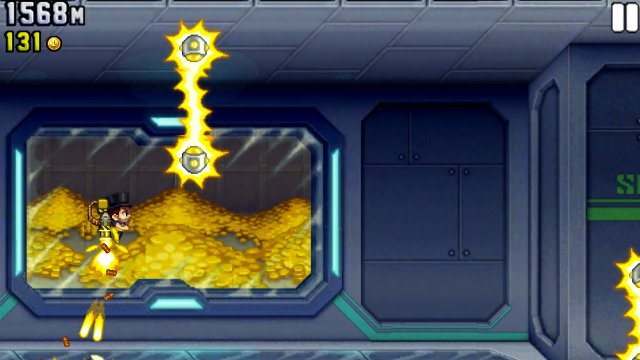Jetpack Joyride from Halfbrick - simultaneously addictive and awful